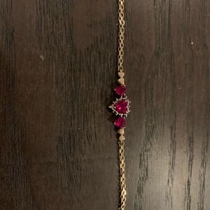 Ruby 10k gold bracelet